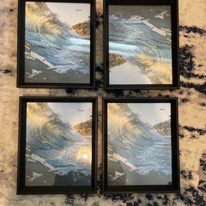 Set of 4, Black 8 x 10 Picture Frames